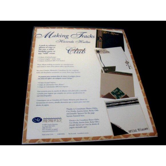 Creative Memories Making Tracks Page Pack Scrapbooking - Memory Keepers Club - Picture 3 of 6
